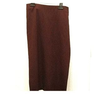 Midi straight cut skirt